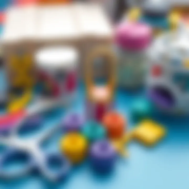 Diverse Crafting Materials A variety of crafting materials for diverse hobbies