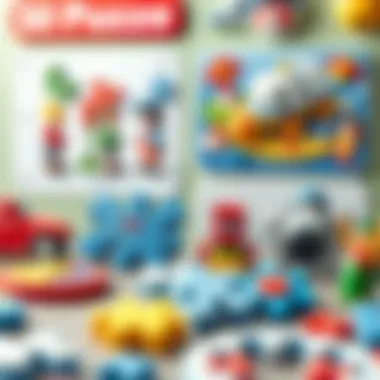 Different types of puzzles displayed for selection