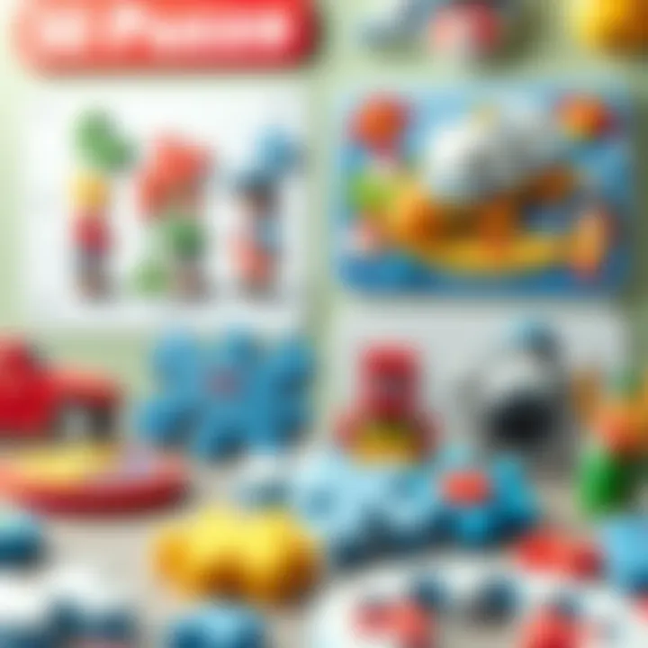 Different types of puzzles displayed for selection