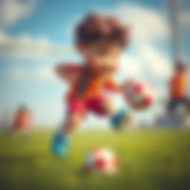 Active boy engaging in sports