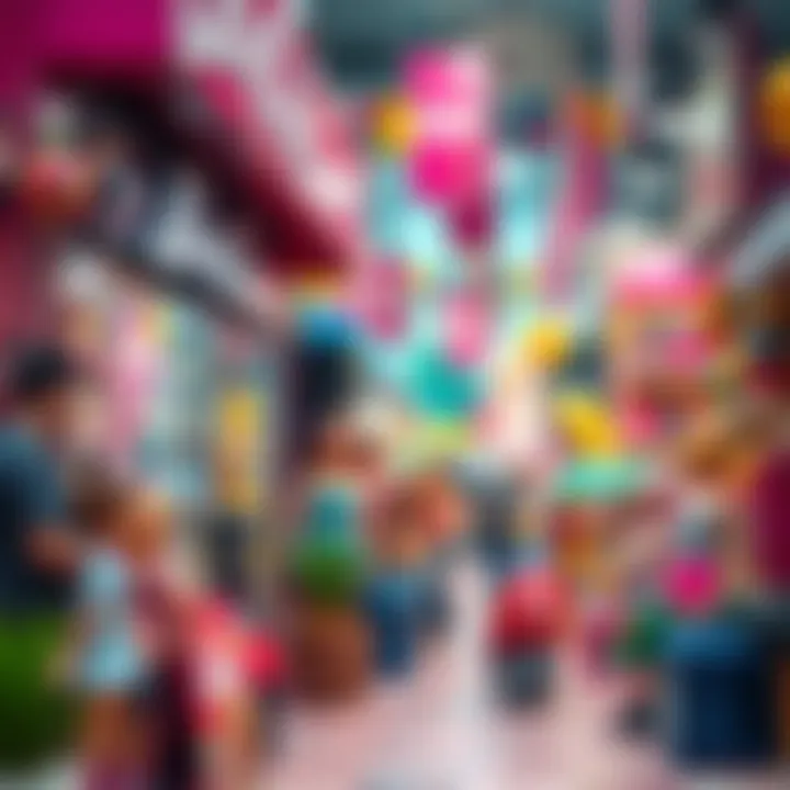 Dynamic toy marketplace in Ankara showcasing Barbie products