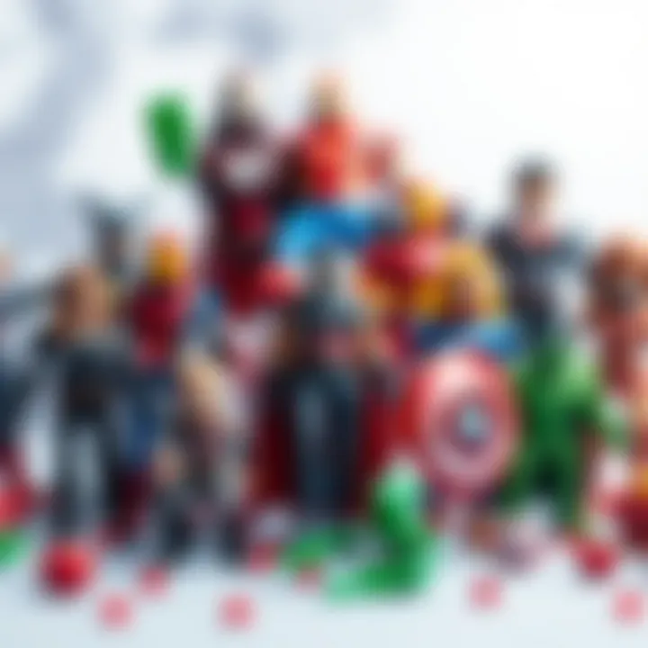 Diverse Avengers Toy Collection Marvel Avengers toys collection showcasing various characters