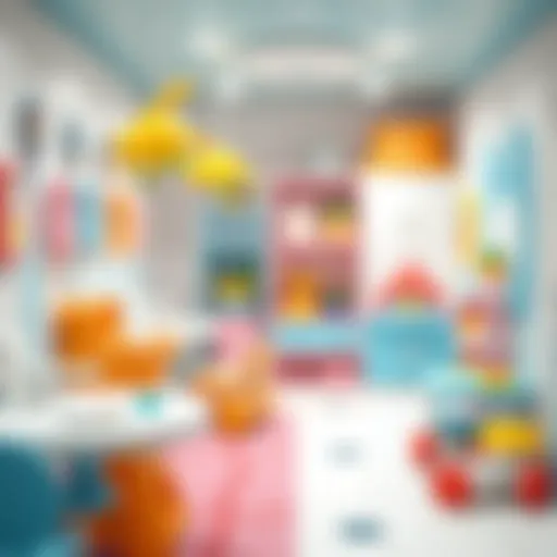 Modern baby care room in a shopping mall