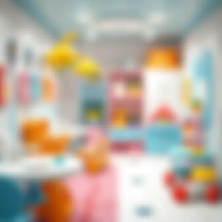 Modern baby care room in a shopping mall