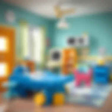 Safety features in a baby care facility