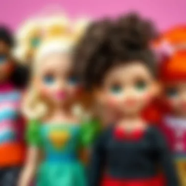 Diversity in Bairbie Dolls A collection of Bairbie dolls showcasing diversity and creativity