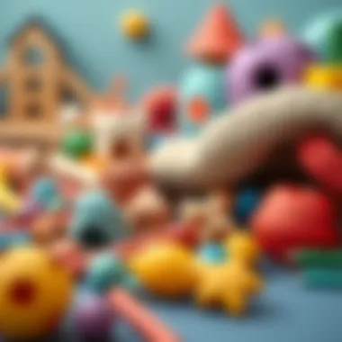 Diverse Materials for Engaging Baby Play Areas A variety of materials used in creating a baby play area, showcasing textures and colors