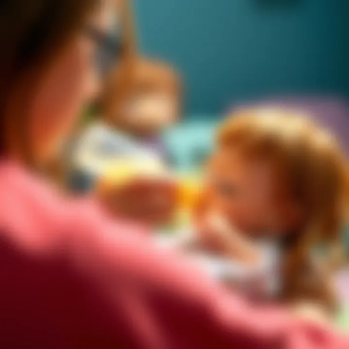 A parent gently feeding a baby with a bottle
