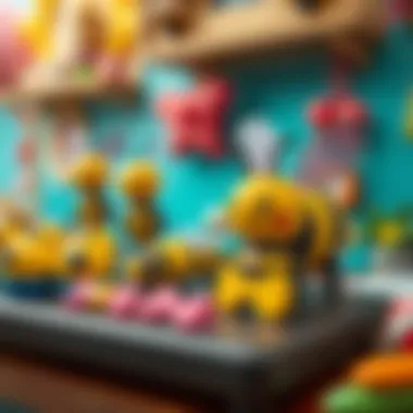 Bee Costume Accessories on Display Colorful bee costume accessories displayed on a table