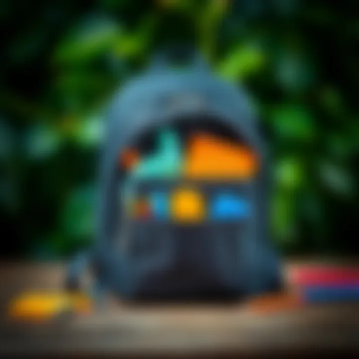 Functional Aspects of Black School Bags Functional black school bag showcasing compartments