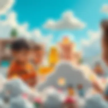 Children engaging with innovative cloud toys