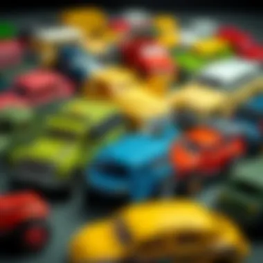 An array of Burago model vehicles highlighting variety and options for children