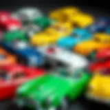A collection of Burago toy cars showcasing quality craftsmanship.