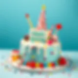 Creative cake design for a toddler's birthday celebration