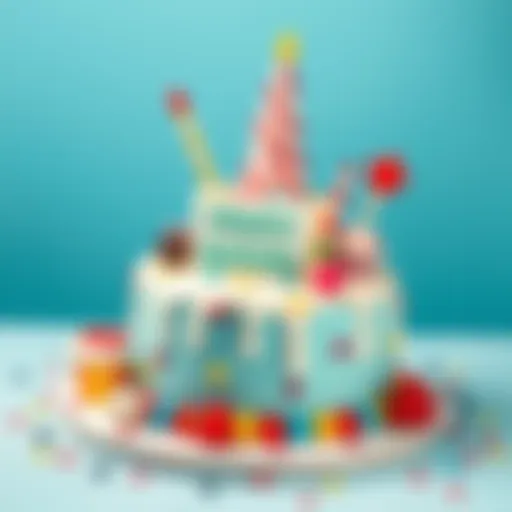 Creative cake design for a toddler's birthday celebration