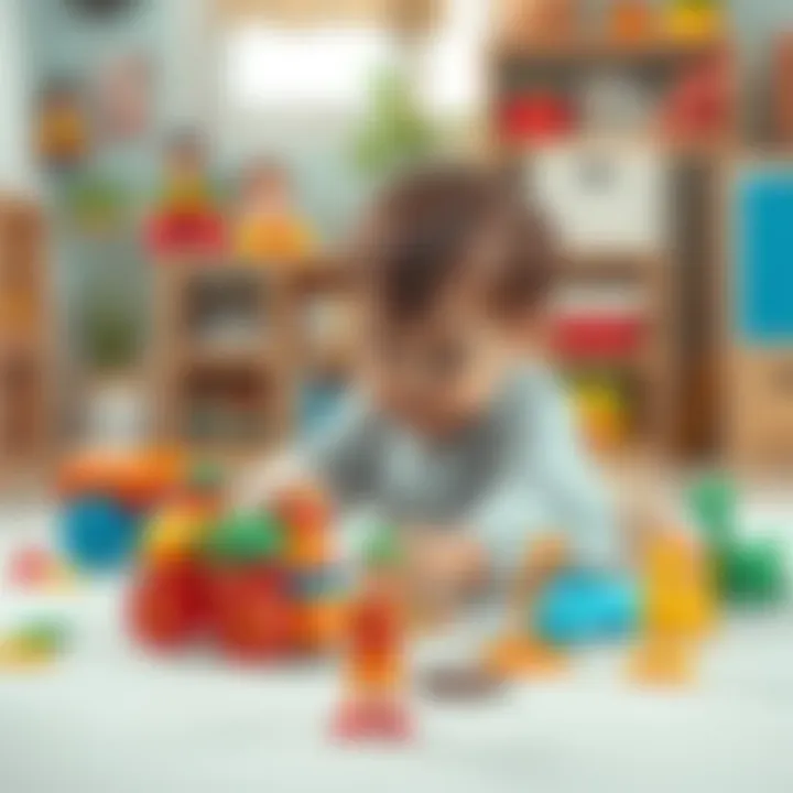 Child playing with educational Ceylan toys
