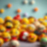 A colorful array of cheerful emojis representing various emotions.