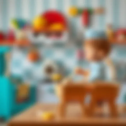 Creative Play in a Child's Kitchen Creative play in a child's kitchen