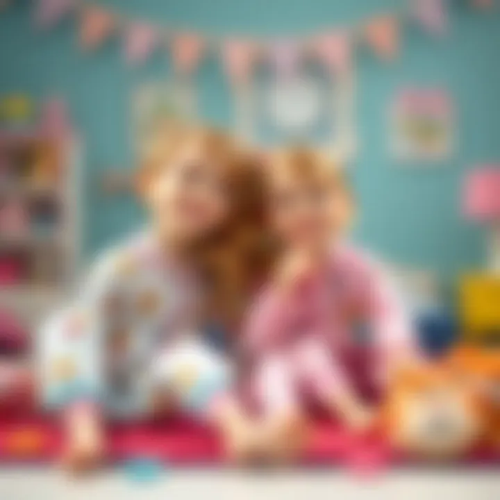 Children enjoying playtime with Barbie and Ken pajamas