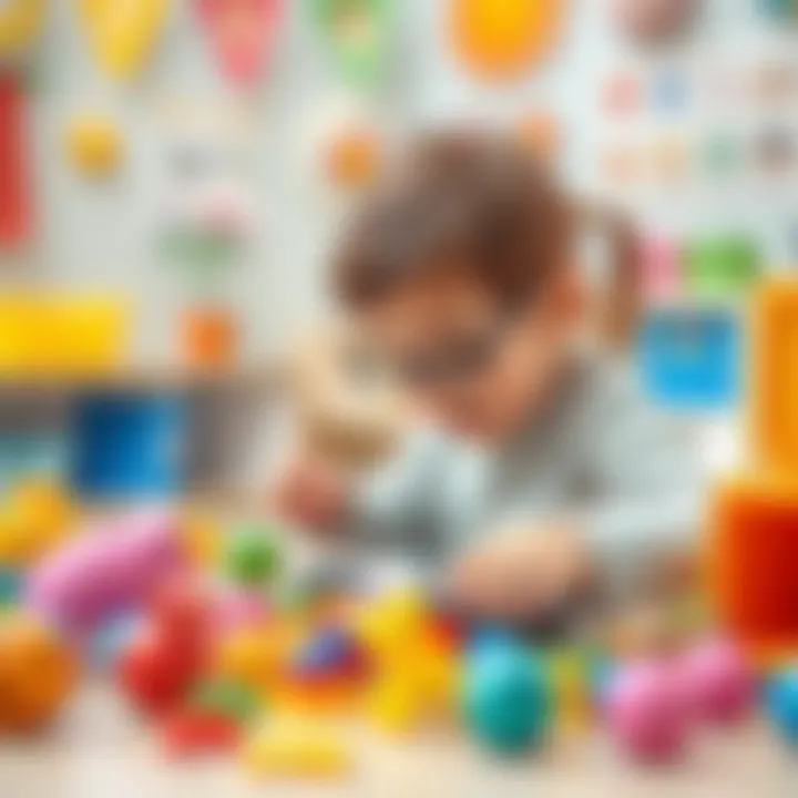 Children engaging with educational toys designed for growth