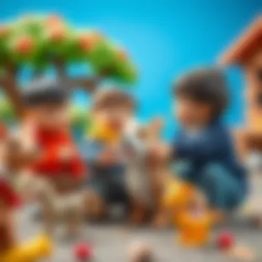 Engaging Children with Sile Animals Children joyfully interacting with sile animals, enhancing their learning experience.