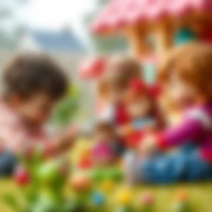 Imaginative Play with Bairbie Children engaging in imaginative play with Bairbie dolls