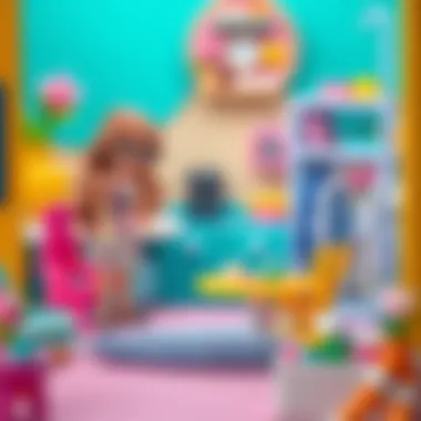 Creative Polly Pocket dress-up scene that enhances storytelling.