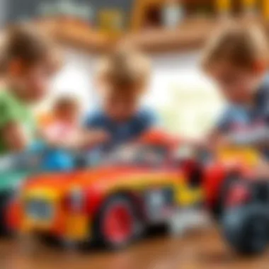 Creative Play with Diecast Toys Children engaging with Diecast toys that promote creative play