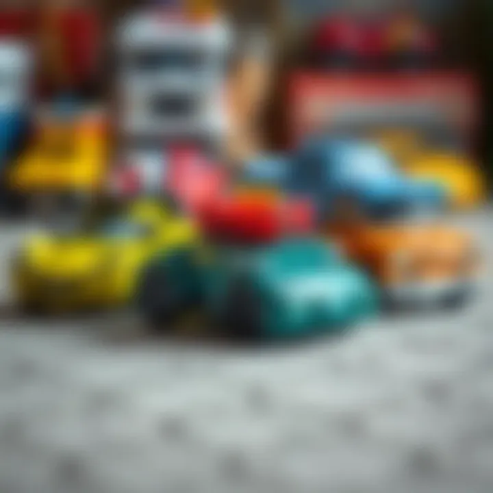 Diverse range of toy cars for different age groups