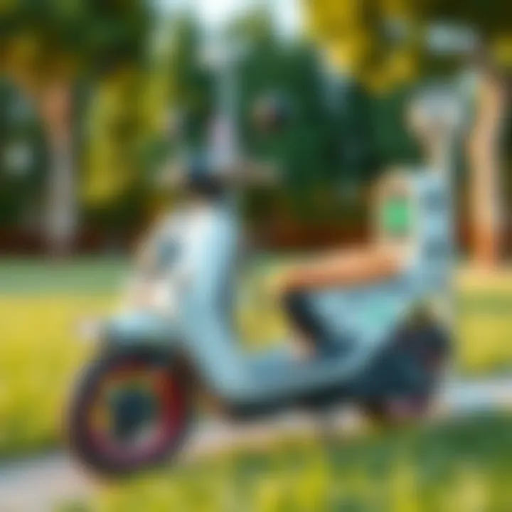 Eco-friendly e-scooter charging station