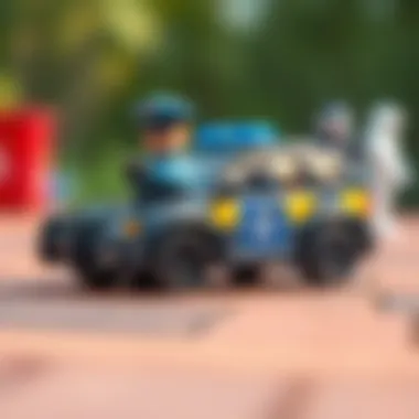 Illustration of educational benefits of police toys for development