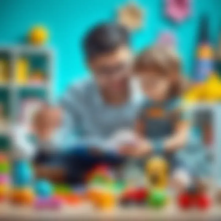 A parent and child exploring educational resources together, fostering learning and bonding.