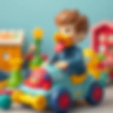 A selection of safe and colorful toys designed for five-year-olds, promoting learning and fun.
