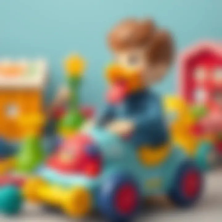 A selection of safe and colorful toys designed for five-year-olds, promoting learning and fun.
