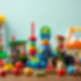 Selection of educational toys for boys