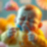 Emotional Response of a Baby A baby crying after losing their pacifier