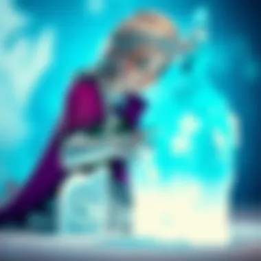 Elsa's Magical Ice Creations Elsa using her powers to create ice sculptures