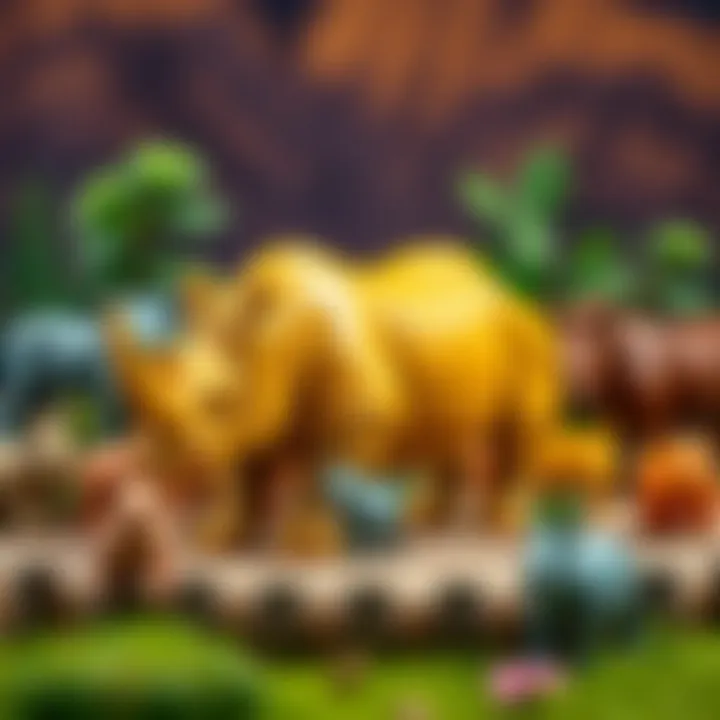 Rhinoceros toy collection for various ages