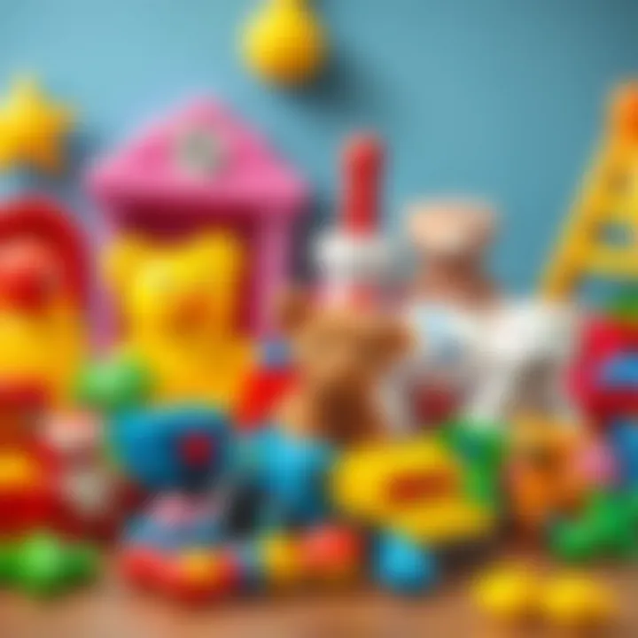 Diverse Toy Options for Young Children A colorful variety of toys suitable for six-year-olds
