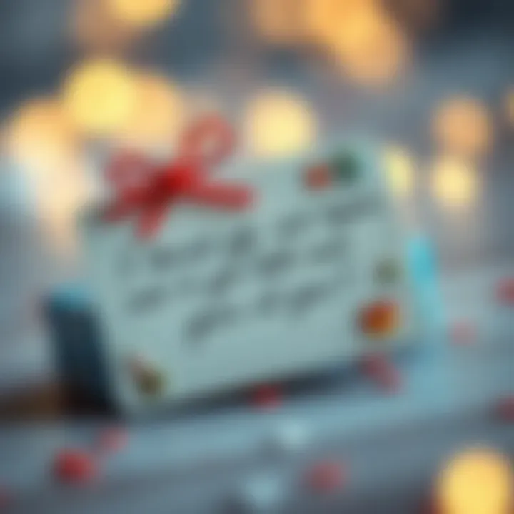 Personalized Gift Message A heartfelt handwritten note accompanying a gift, emphasizing personal touch.