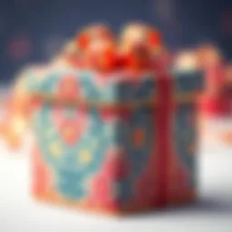 Elegant gift box design showcasing intricate patterns