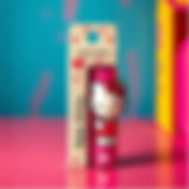 Colorful packaging of Hello Kitty lip gloss