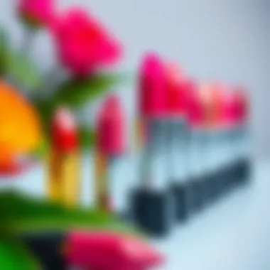 Historical evolution of lipstick shades with Barbie pink