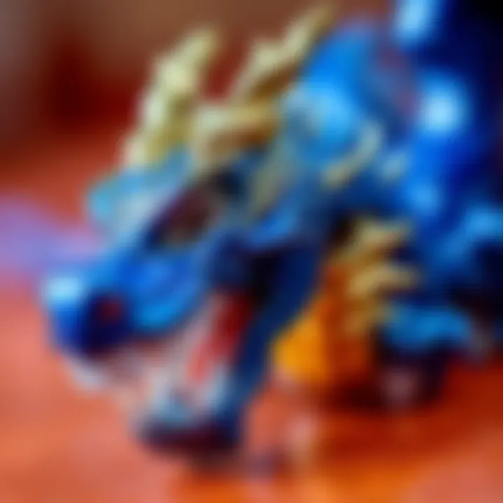 Intricate Design of Hot Wheels Dragon Close-up of Hot Wheels dragon design features