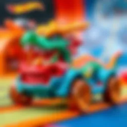Colorful Hot Wheels Dragon Set showcasing vibrant tracks and dynamic designs
