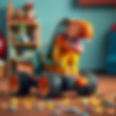 Children Engaged in Imaginative Play Children engaged in imaginative play with Hot Wheels Mega Wrex