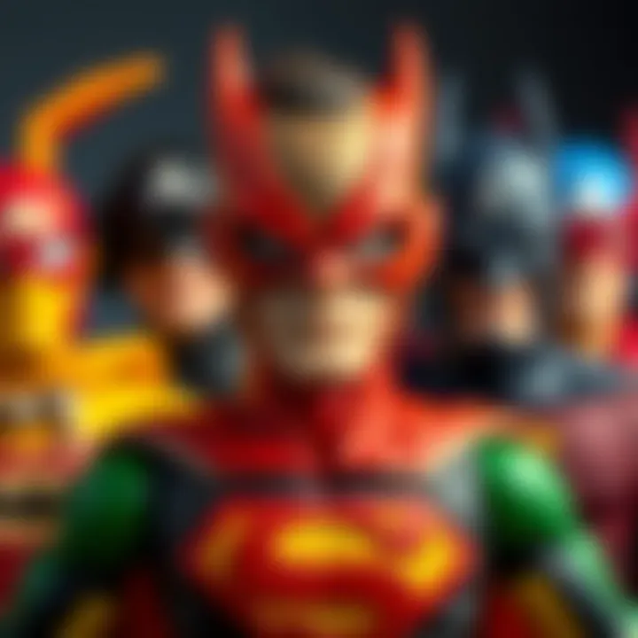 A curated selection of iconic superhero figures representing various themes and characteristics.