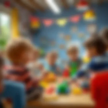 Dynamic Play at Community Groups Children engaging in play activities at a community playgroup in Istanbul