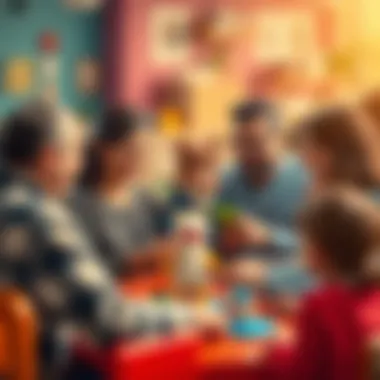 Community Connection Among Parents Parents interacting and sharing experiences at a free playgroup event