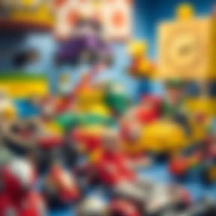 A vibrant display of vintage toys showcasing their intricate designs and craftsmanship.